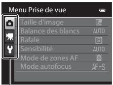 NIKON COOLPIX AW100 - Navigation entre les onglets - 3
