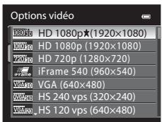 NIKON COOLPIX AW100 - Sélectionnez à l'aide du sélecteur multidirectionnel pour sélectionner la vidéo HS (53), puis appuyez sur OK. - 1