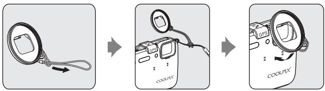 NIKON COOLPIX AW100 - Utilisation de l'adaptateur pour filtre et procédure de fixation - 1