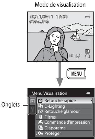 NIKON COOLPIX AW100 - Utilisation des menus (la commande MENU) - 2