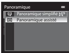 NIKON COOLPIX P310 - Sélectionnez Panoramaque assisté puis appuyez sur OK. - 1