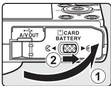 NIKON COOLPIX P310 - Insertion correcte de I'accumulateur - 1