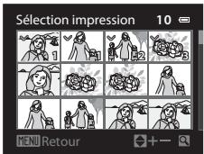 NIKON COOLPIX P310 - Choisissez Sélection impression, Imprimer toutes images ou Impression DPOF, puis appuyez sur OK. - 2