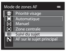 NIKON COOLPIX P310 - Tournez le sélecteur multidirectionnel pour sélectionner Suivi du sujet et appuyez sur OK. - 1