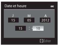NIKON COOLPIX P310 - Réglage de la langue, de la date et de l'heure - 7
