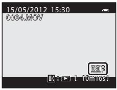 NIKON COOLPIX P310 - Appuyez sur la commande (lecture) pour selectionner le mode de lecture. - 1