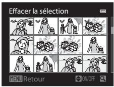 NIKON COOLPIX P310 - Utilisation de l'écran Effacer la sélection - 1