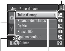 NIKON COOLPIX S220 - Commande MENU - 2