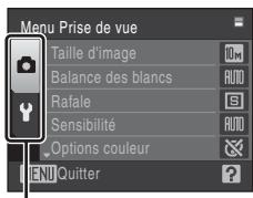 NIKON COOLPIX S220 - Permutation entre les onglets - 3