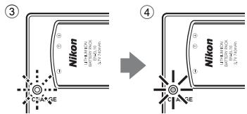 NIKON COOLPIX S220 - Chargez l'accumulateur. - 2