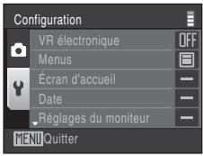 NIKON COOLPIX S220 - Affichage du menu Configuration - 4