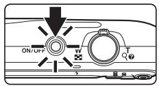 NIKON COOLPIX S3500 - Appuyez sur le commutateur marche-arrêt pour mettre l'appareil photo sous tension. - 1