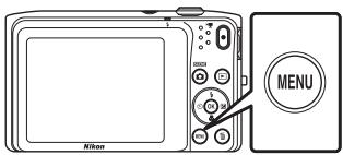 NIKON COOLPIX S3500 - Appuyez sur la commande MENU. - 1