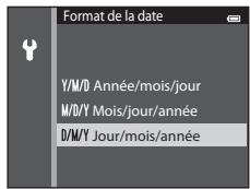 NIKON COOLPIX S3500 - Appuyez sur « ou » pour sélectionner votre fuseau horaire, puis appuyez sur la commande OK. - 2