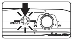 NIKON COOLPIX S3500 - Appuyez sur le commutateur marche-arrêt pour mettre l'appareil photo sous tension. - 1