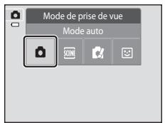 NIKON COOLPIX S4200, COOLPIX S4400, COOLPIX S4300 - Touchez l'icône du mode de prise de vue de votre choix. - 1