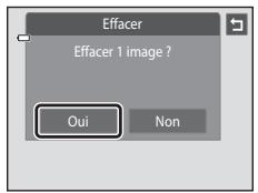 NIKON COOLPIX S4200, COOLPIX S4400, COOLPIX S4300 - Touchez l'option d'effacement souhaitée. - 2