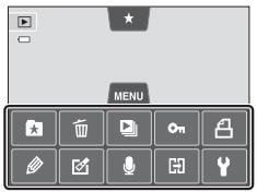 NIKON COOLPIX S4200, COOLPIX S4400, COOLPIX S4300 - Touchez longuet MENU - 1