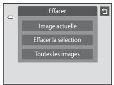 NIKON COOLPIX S4200, COOLPIX S4400, COOLPIX S4300 - Touchez l'option d'effacement souhaitée. - 1