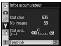 NIKON D80 - Infos accumulateur - 1