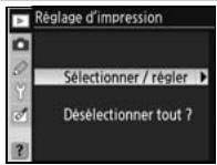 NIKON D80 - Création d'une commande d'impression DPOF : Réglage d'impression - 2