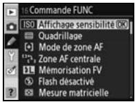 NIKON D80 - 16: Commande FUNC (tous les modes) - 1