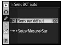 NIKON D80 - 13: Réglage BKT auto (modes P, S, A et M uniquement) - 7
