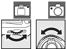 NIKON D80 - Utilisation des molettes de commande - 1