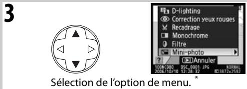 NIKON D80 - Création de copies retouchées : Menu Retouche - 4
