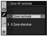 NIKON D80 - 3: Zone AF centrale (tous les modes) - 3