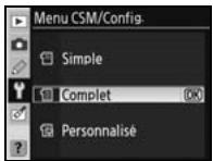 NIKON D80 - Menu CSM/Config. - 1