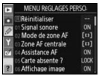 NIKON D80 - Réglages personnalisés - 1