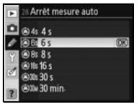 NIKON D80 - 28: Arrêt mesure auto (tous les modes) - 1