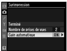 NIKON D90 - Sélectionnez Gain automatique. - 2