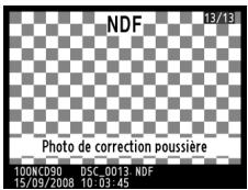 NIKON D90 - Données de référence de correction de la poussière - 1