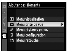 NIKON D90 - Sélectionnez un menu. - 2