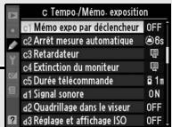 NIKON D90 - Réglage précis des paramètres de l'appareil photo - 5