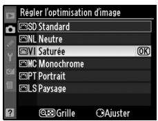 NIKON D90 - Sélectionnez une optimisation d'image. - 2