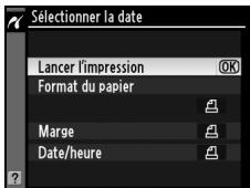 NIKON D90 - Affichez les options d'impression. - 2