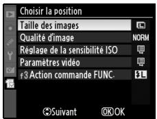 NIKON D90 - Positionnez le nouvel élément. - 2