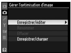 NIKON D90 - Sélectionnez Enregistrer/éditer. - 2
