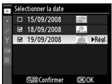 NIKON D90 - Sélectionnez la date mise en surbrillance. - 2
