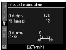 NIKON D90 - Infos de l'accumulateur - 1