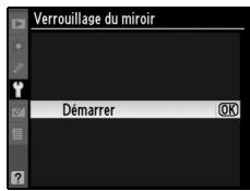 NIKON D90 - Sélectionnez Verrouillage du miroir. - 1