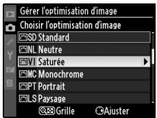 NIKON D90 - Sélectionnez une optimisation d'image. - 2