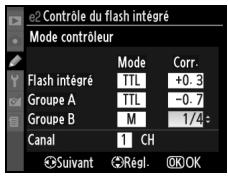 NIKON D90 - Réglez les paramètres pour le groupe B. - 1