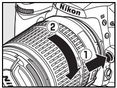 NIKON D90 - Retrait de l'objectif - 1