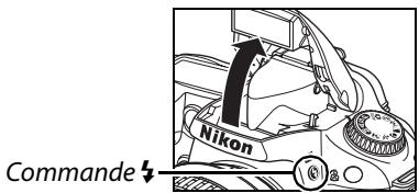 NIKON D90 - Sortez le flash intégré. - 1