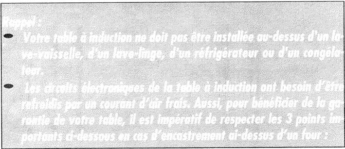 SAUTER DUOMINO3 - COMMENT INSTALLER LA TABLE A INDUCTION AUDESSUS D'UN FOUR ? - 1