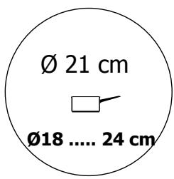SAUTER STI462BF1 - Cette zone de cuisson de 28 cm : - 2